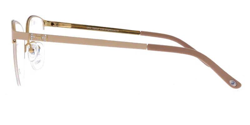 Detaliu ramă ochelari Moonlight YM 4823 c2 bej