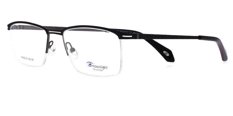 Ramă de ochelari RM 4819 c1 Moonlight neagră, vedere frontală