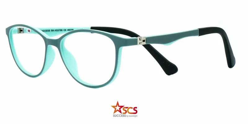 Rame pentru copii BK XS 3786 c6 Success, vedere frontală, gri și verde