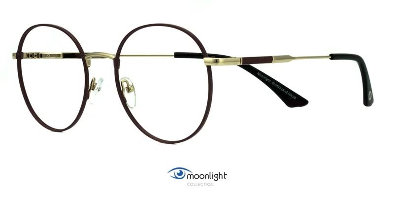 Rama de ochelari GLM 3518 c2 Moonlight, maro și auriu, vedere frontală