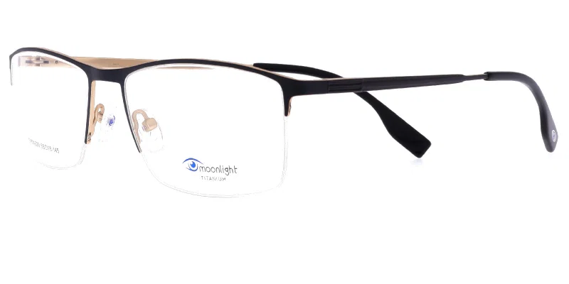 Ramă de ochelari TYM 4829 c2 Moonlight neagră, vedere frontală