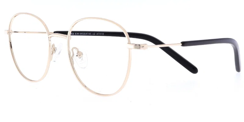 Ramă de ochelari pentru copii EW MGS 4745 c2 Success, negru și auriu, vedere frontală