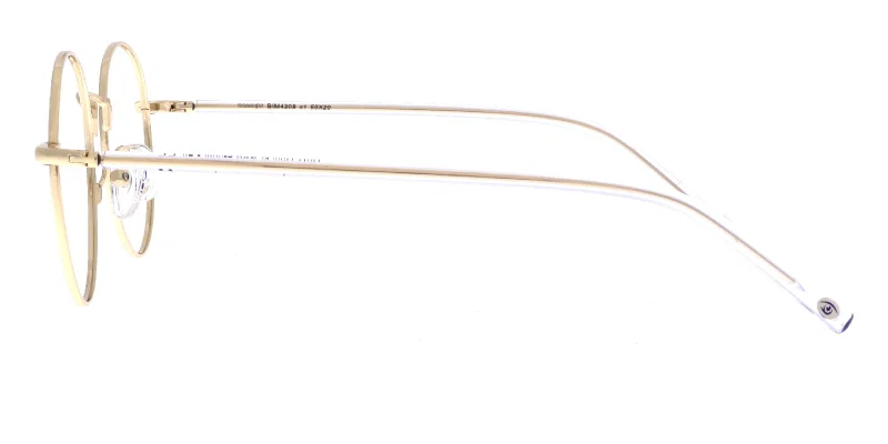 Detaliu ramă metalică gold și transparent BIM 4208 c1
