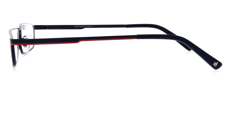 BIST 4648 c2 Sonata, detaliu ramă unisex negru-roșu