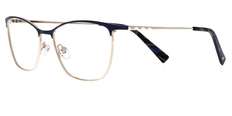 Ramă de ochelari BIST 4652 c3 Sonata, metalică, aurie și bleumarin