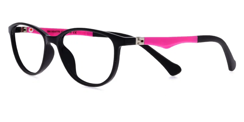 Ramă de ochelari copii BK XS 4779 c3 Success negru și roz, vedere frontală