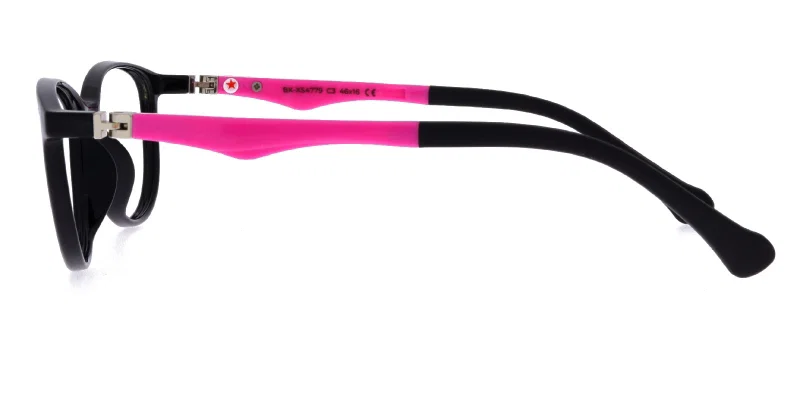 Ochelari copii BK XS 4779 c3 Success, ramă plastic negru și roz