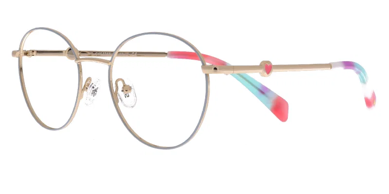 Rame de ochelari pentru copii HG CYS 4765 c2 Success, auriu și gri, vedere frontală
