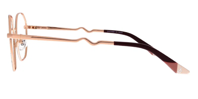 Model rame ochelari Sonata CHST 4661 c2, culoare maro-auriu