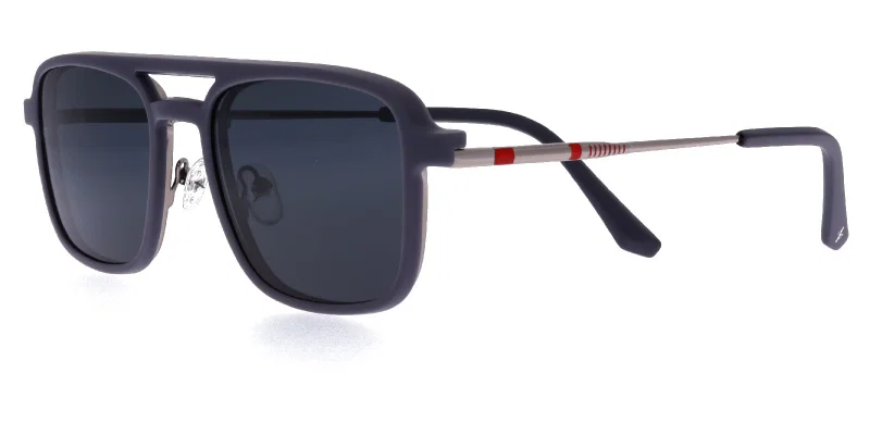 Ramă M 4255 c3 Moonlight metalică clip-on, gunmetal și roșu