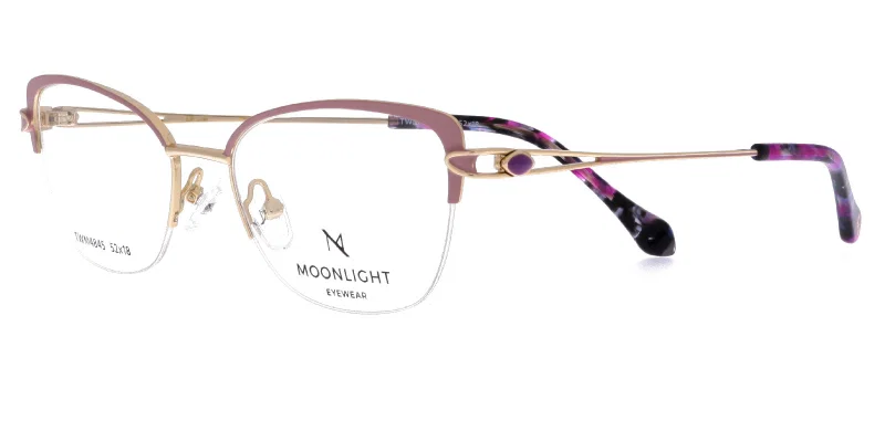 Ramă de ochelari TWM 4845 c1 Moonlight în nuanțe auriu și violet