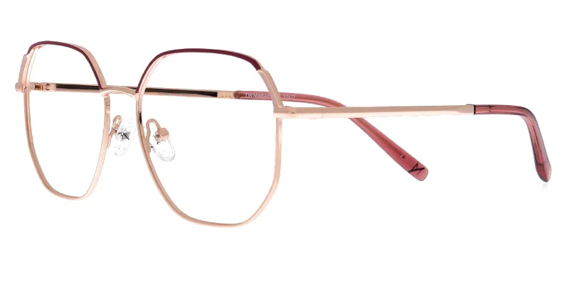 Ramă de ochelari TWM 4846 c1 Moonlight bordo și auriu, vedere frontală