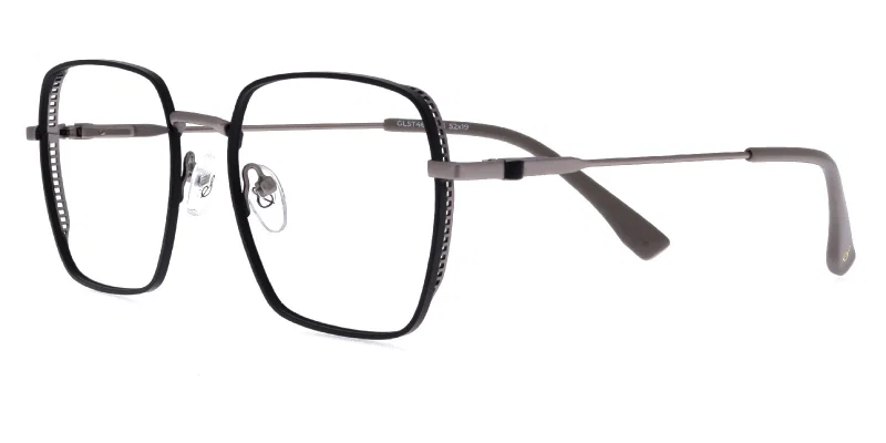 Ramă de ochelari GLST 4671 c3 Sonata, negru și argintiu, vedere frontală