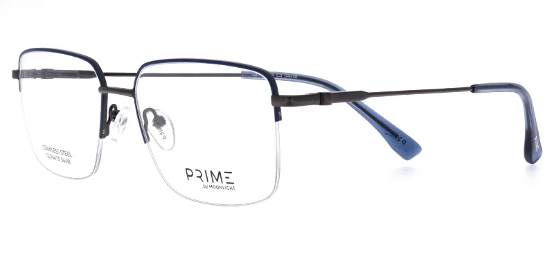 Ramă de ochelari GLP 4473 c3 Prime din metal, grafit și bleumarin