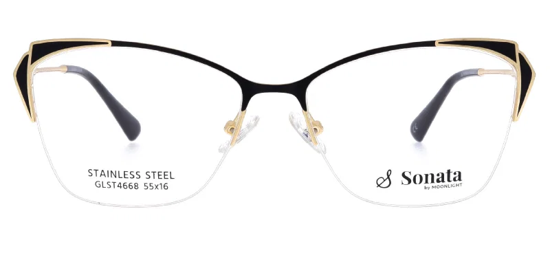 Ochelari GLST 4668 c1 Sonata cu ramă metalică half-rim