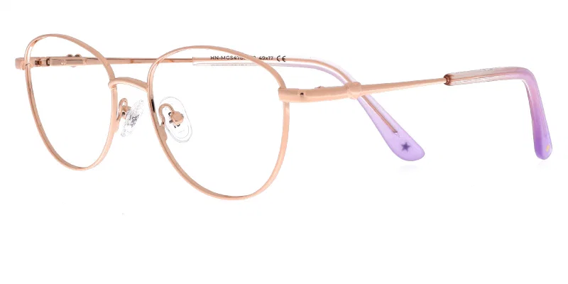 Rame de ochelari pentru copii HN MGS 4787 c2 Success, auriu și violet, vedere frontală