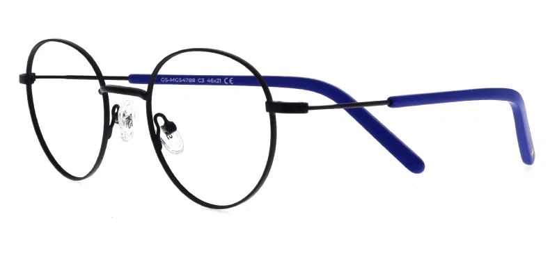 Ramă de ochelari pentru copii GS MGS 4788 c3 Success, negru și albastru
