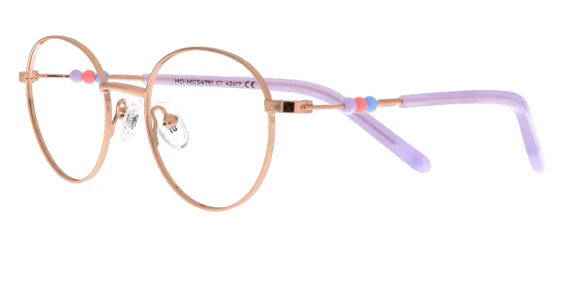 Ramă de ochelari pentru copii HO MGS 4791 c1 Success, auriu și violet, vedere frontală