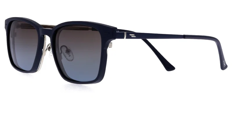 Ramă TWP 4467 c2 Prime metalică clip-on, navy blue și argintiu