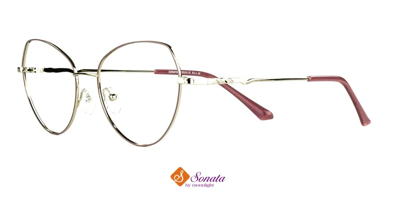 Ramă de ochelari damă ST 0019 c5 Sonata auriu-violet, vedere frontală