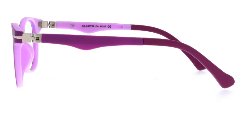 Detaliu ramă clip-on DZ XS 5752 c4 Success, culoare violet