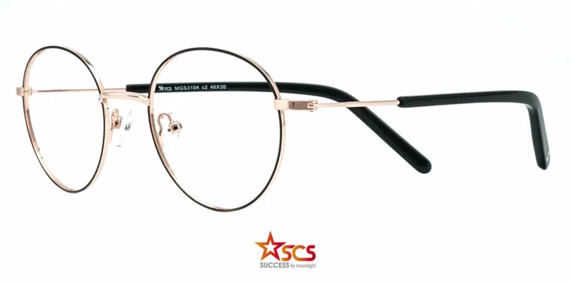 Ramă de ochelari MGS 3104 c2 Success pentru copii, negru și auriu