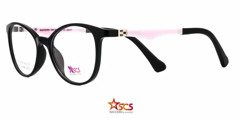 Ramă de ochelari pentru copii CW XS 3793 c5 Success, negru și roz