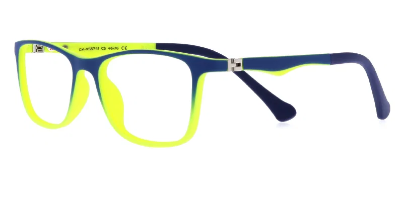 Ramă ochelari pentru copii CK XS 5741 c5 Success, bleumarin și galben