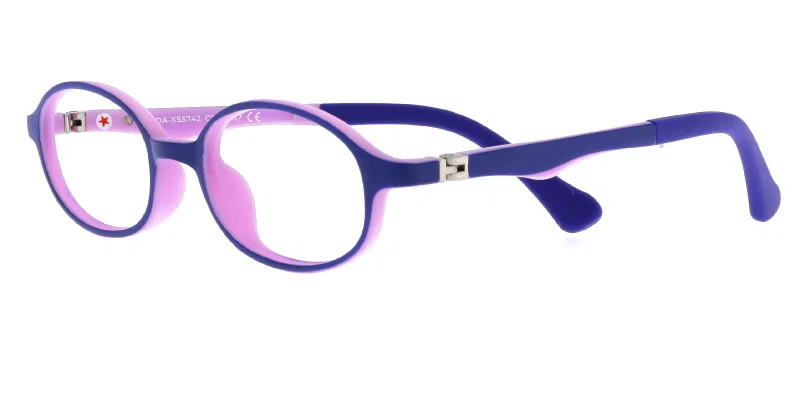 Ramă ochelari copii DA XS 5742 c2 Success bleumarin și violet, vedere frontală