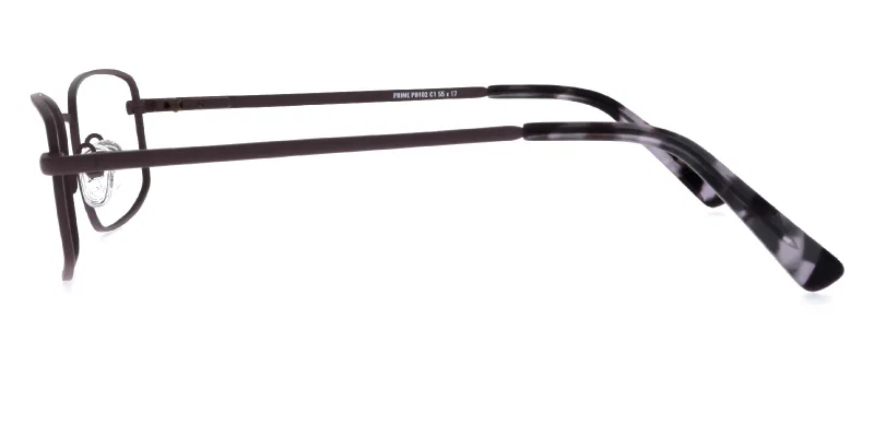Ramă de ochelari maro pentru bărbați, model Sonata, vedere laterală