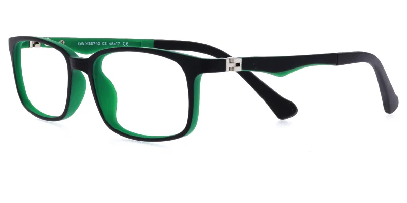 Rame ochelari copii DB XS 5743 c3 Success negre și verzi, vedere frontală