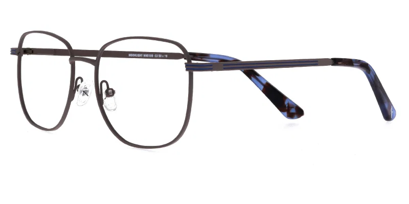 Rama de ochelari MN 0109 c3 Moonlight în nuanțe de maro și bleumarin