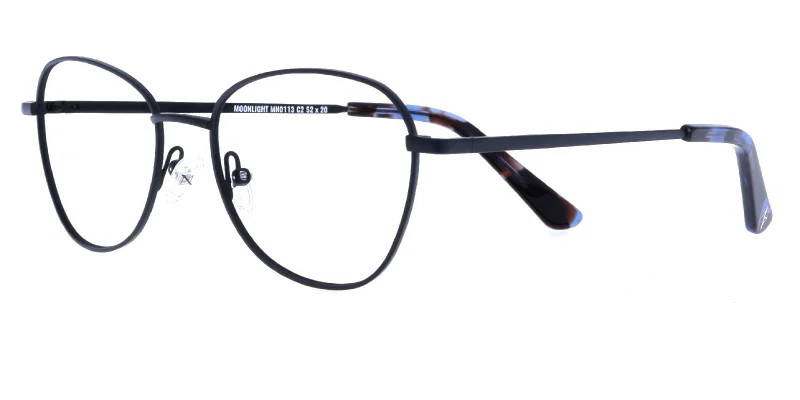 Rame de ochelari Moonlight MN 0113 c2 în combinație de negru și roșu