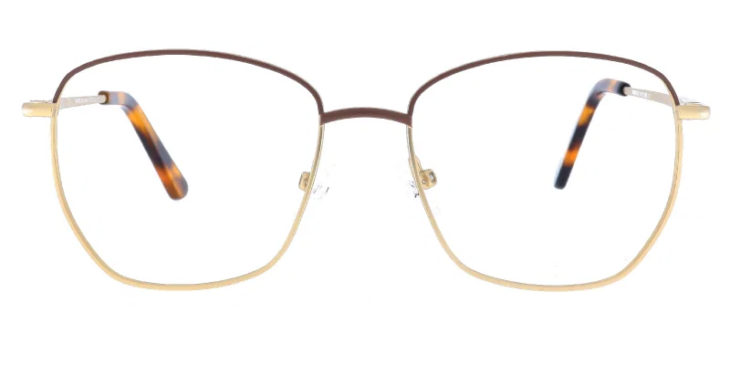 MN 0115 c2 Moonlight, ramă metalică unisex în nuanțe maro și auriu