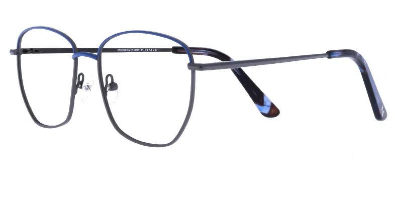 Rame de vedere Moonlight MN 0115 c3 în culorile gunmetal și bleumarin