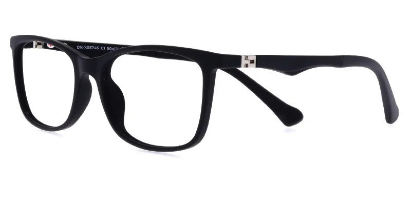 Ramă de ochelari pentru copii DK XS 5745 c1 Success, neagră mată, vedere frontală