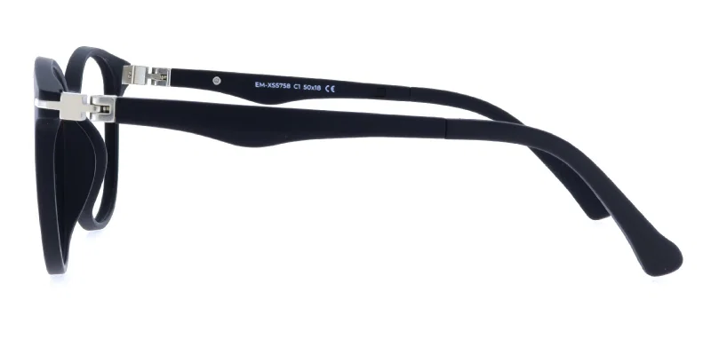 Rame ochelari copii negre cu sistem clip on EM XS 5758