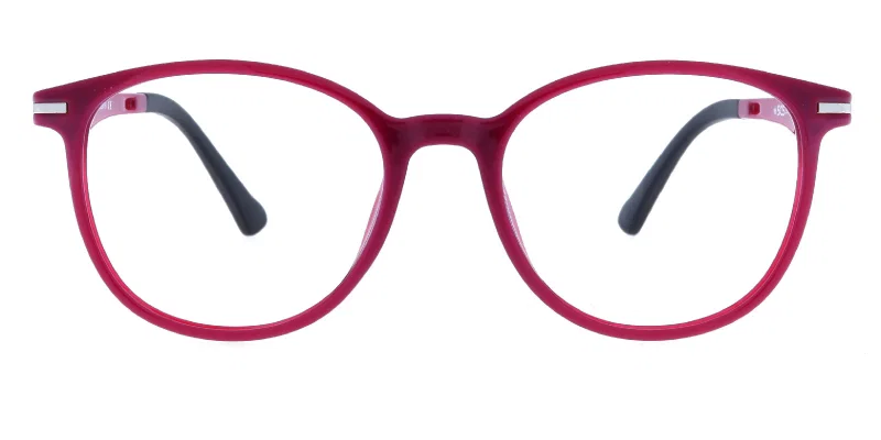 Rame de ochelari roz pentru copii EM XS 5758, sistem clip-on