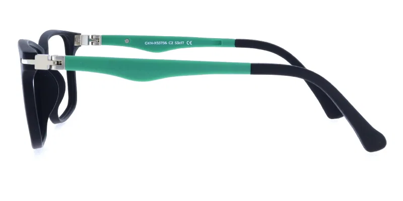Model GKN XS 5756 c2 Success, rame pentru copii în culorile negru și verde