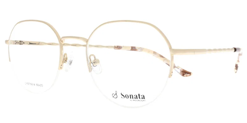 CYST 5614 c1 Sonata rame de ochelari aurii din metal