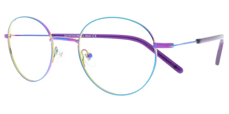 Ramă de ochelari pentru copii GS MGS 4788 c2 Success, albastru și violet, vedere frontală