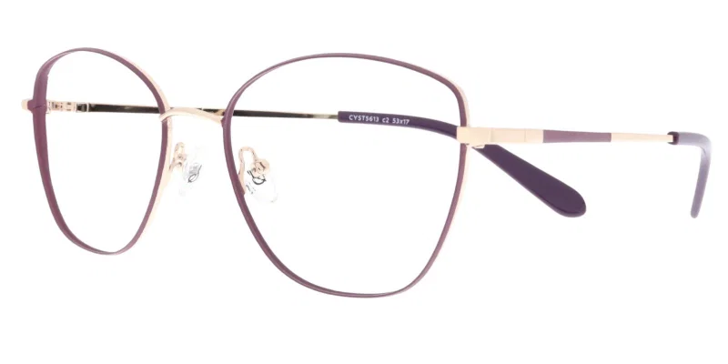 Ramă de ochelari CYST 5613 c2 Sonata, metalică, auriu și violet
