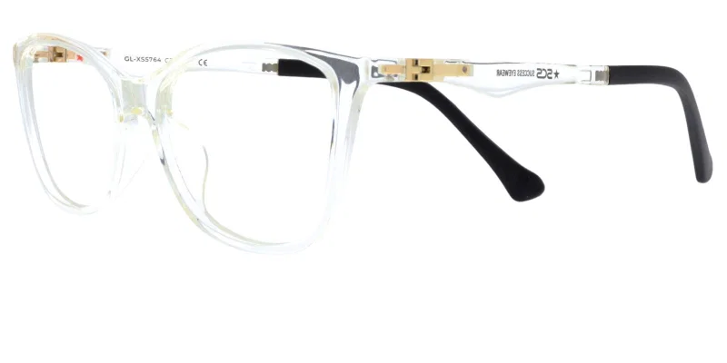 Ochelari de vedere pentru copii GL XS 5764 c2 Success, ramă transparentă și albă