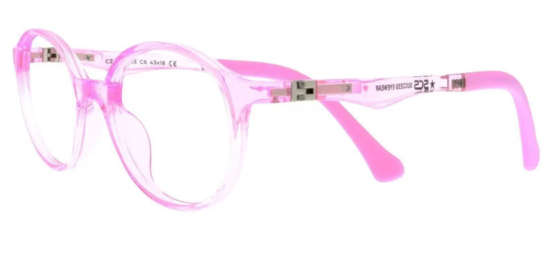 Rame de ochelari pentru copii CZ XS 5765 c6 Success, roz și transparent