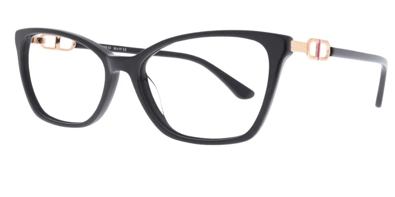 Ramă de ochelari TWST 4677 c3 Sonata negru și auriu, vedere frontală