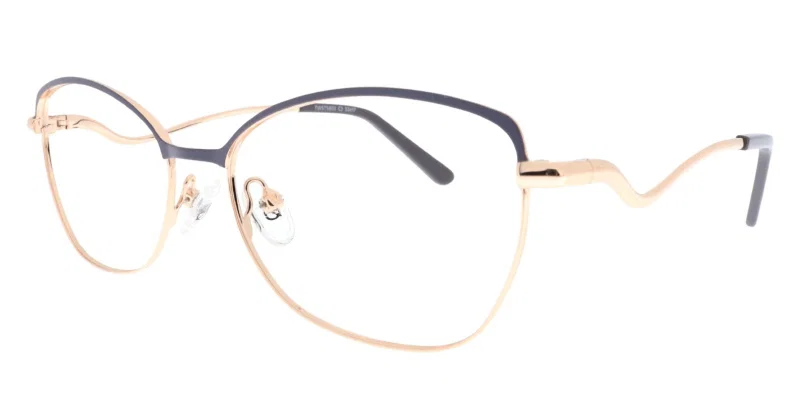 Ramă de ochelari TWST 5603 c3 Sonata, metalică, auriu-gri
