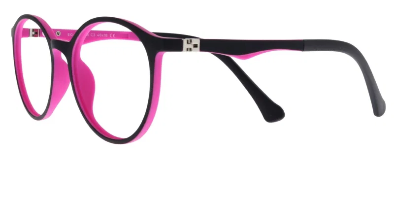 Rame de ochelari pentru copii EG XS 5778 c3 Success, negru și roz