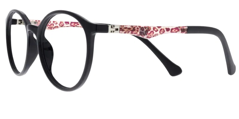 Ramă de ochelari pentru copii EG XS 5778 c6 Success, negru-transparent