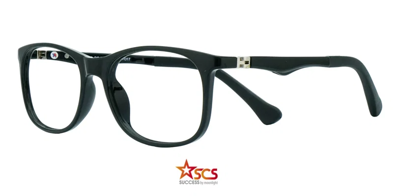 Ramă de ochelari pentru copii DC XS 3792 c3 Success, neagră, vedere frontală