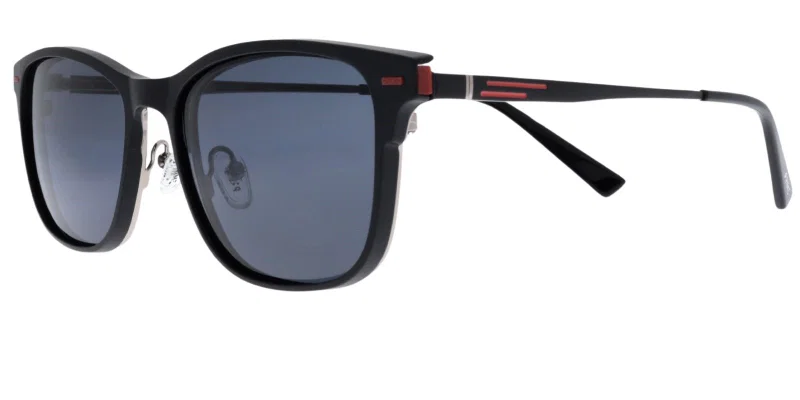 GLP 5460 c1 Prime, ramă metalică clip-on pentru bărbați, negru și argintiu
